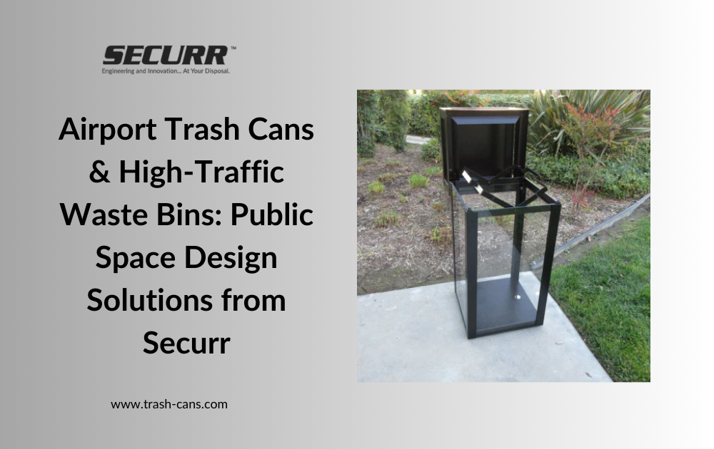 Airport Trash Cans & High-Traffic Waste Bins: Public Space Design Solutions from Securr