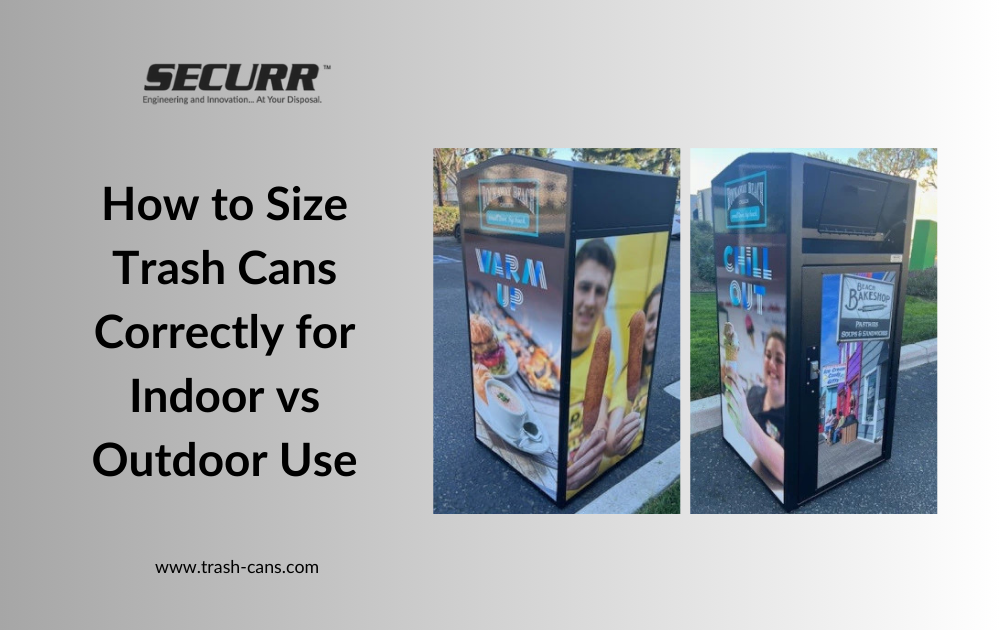 How to Size Trash Cans Correctly for Indoor vs Outdoor Use