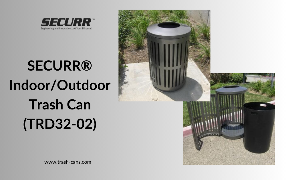 SECURR® 32-Gallon Decorative Trash Can: Durability Meets Aesthetics