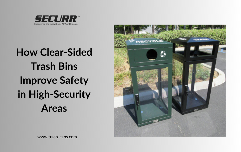 How Clear‑Sided Trash Bins Improve Safety in High‑Security Areas