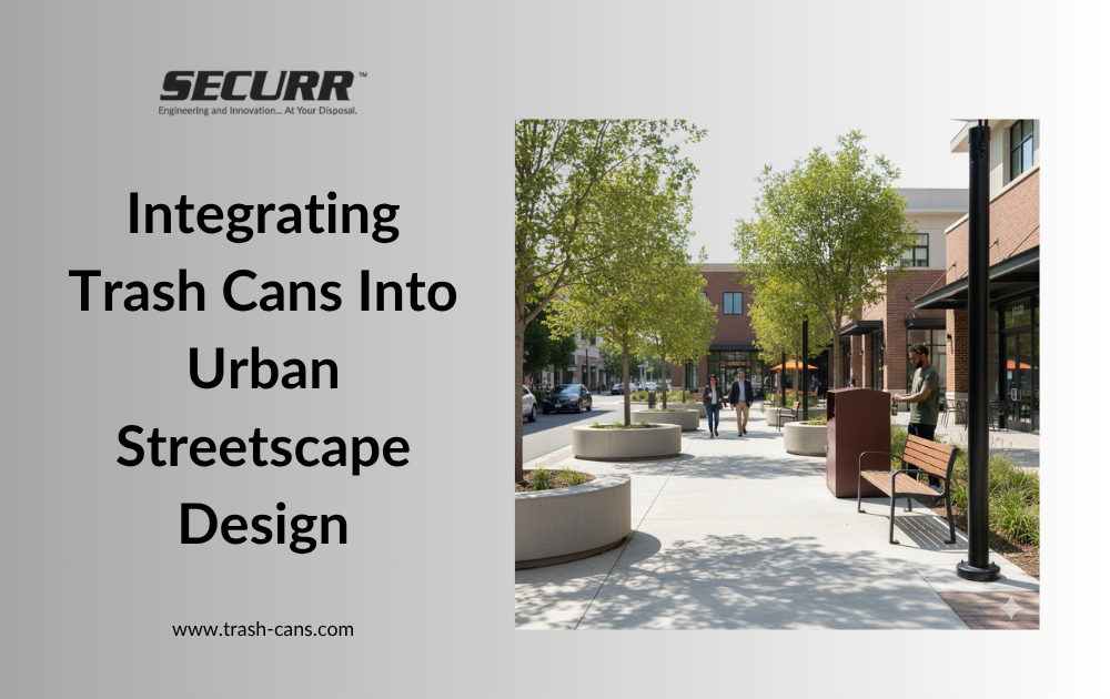 Integrating Trash Cans Into Urban Streetscape Design