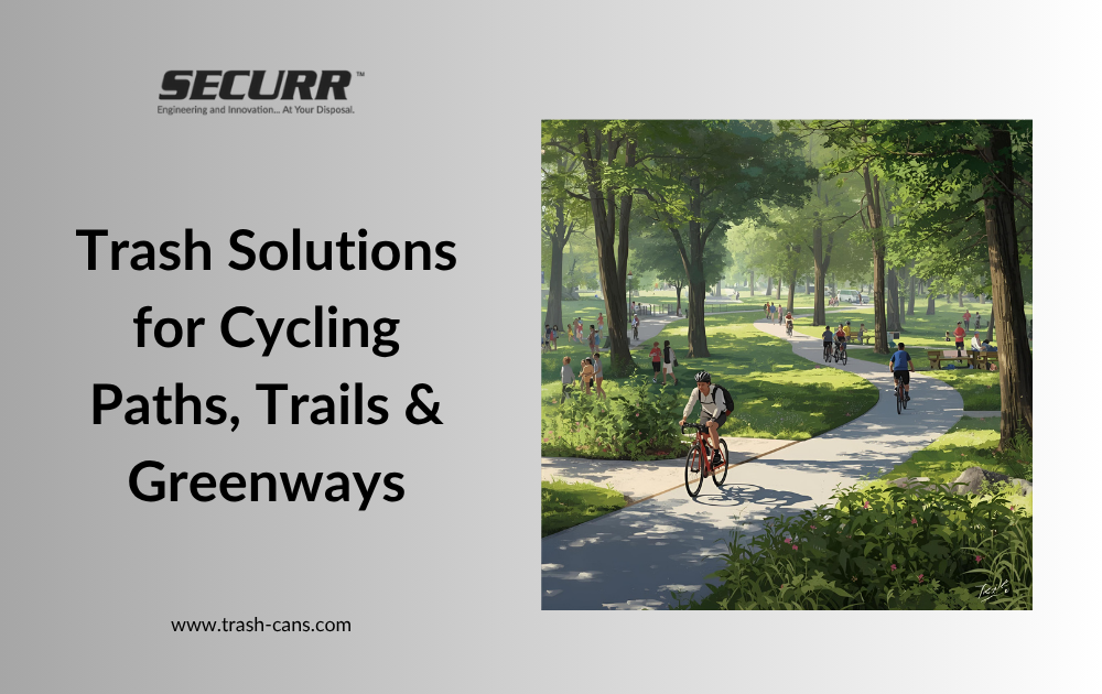 Trash Solutions for Cycling Paths, Trails & Greenways