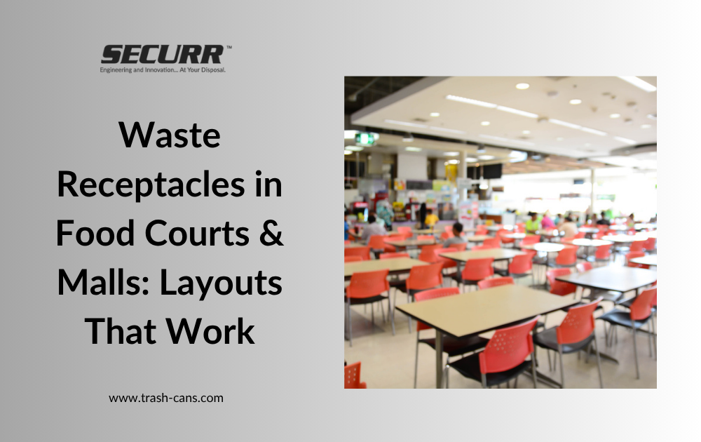 Waste Receptacles in Food Courts & Malls: Layouts That Work