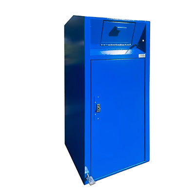 ADA Compliant, Rodent, Animal and People Resistant Trash Can. Locking Trash Can with Loading Chute | Cart Garage - Holds one 35 Gallon Poly Cart - CE135M-CH