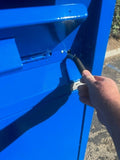 ADA Compliant, Rodent, Animal and People Resistant Trash Can. Locking Trash Can with Loading Chute | Cart Garage - Holds one 35 Gallon Poly Cart - CE135M-CH
