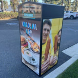 ADA Compliant, Rodent, Animal and People Resistant Trash Can. Locking Trash Can with Loading Chute | Cart Garage - Holds one 35 Gallon Poly Cart - CE135M-CH