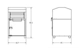 Textile / Clothing Collection Bin with Geared Tray and Internal Rotating Baffle - CB26G16