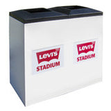 Flex Series. Custom Indoor Trash Can / Recycle Bin. Customized options. 2 x 36 gallons - Model FX236