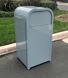 Outdoor Theme Park Style Trash Can, Powder Coated, 36 Gallon - AP-01