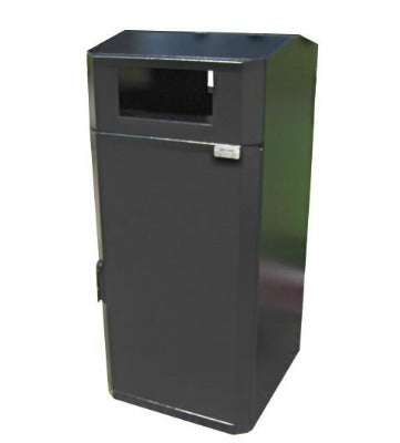 Outdoor Trash or Recycle Cart Garage, Solid Body or with Panels, Holds One 32-35 Gallon Poly Cart - CG35