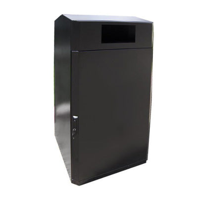 Outdoor Trash or Recycle Cart Garage, Solid Body or with Panels, Holds One 65 Gallon Poly Cart - CG65