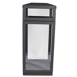 Trash Can, Square, DHS Compliant, Clear .236 Panels, 45 Gallon - HS45 DHS