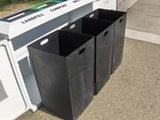 Indoor Trash/Recycle Bin, Rectangle, Solid Body, 108 Gallon - HS345