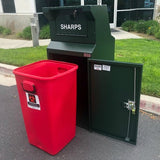 ADA Compliant Outdoor Sharps Disposal Bin, 38 Gallons - CE138ADA-S