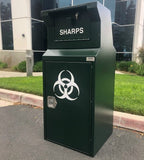 ADA Compliant Outdoor Sharps Disposal Bin, 38 Gallons - CE138ADA-S