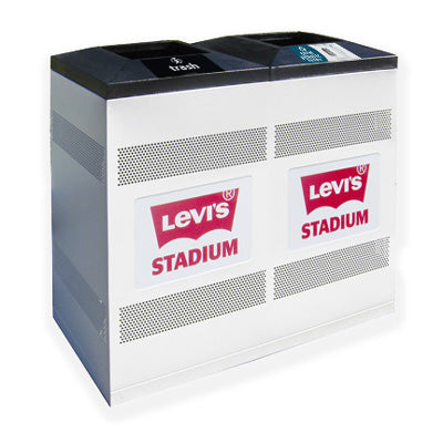 Flex Series. Custom Indoor Trash Can / Recycle Bin. Customized options. 2 x 36 gallons - Model FX236