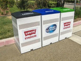 Flex Series. Custom Indoor Trash Can / Recycle Bin. 36 gallons - Model FX36