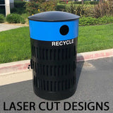 Trash Cans and Recycle Bins , 55 Gallon - HS55