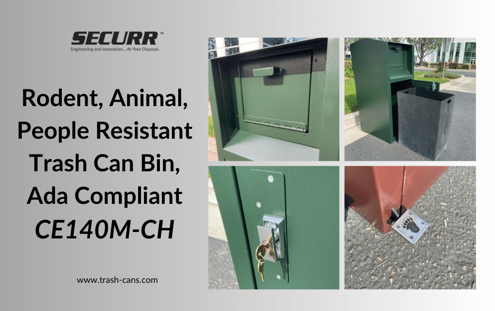 Introducing Securr's CE140M-CH: The Ultimate Solution for Hands-Free, Animal-Proof Waste Management