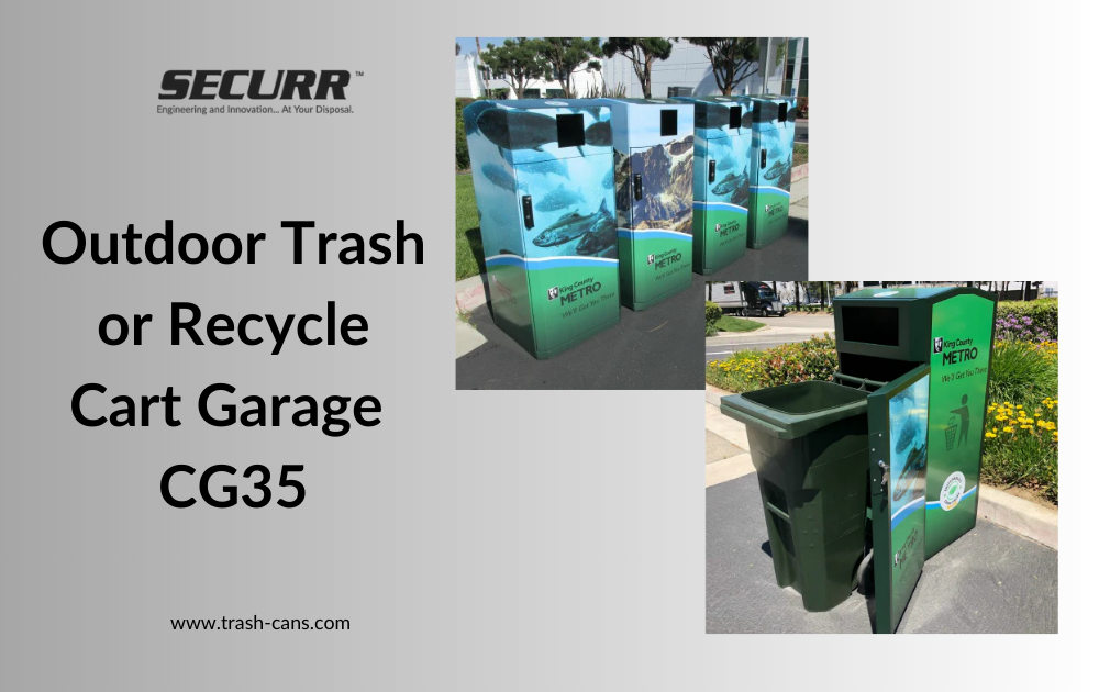 Introducing the Securr CG35 Cart Garage: The Ideal Waste Solution for Cities and Parks