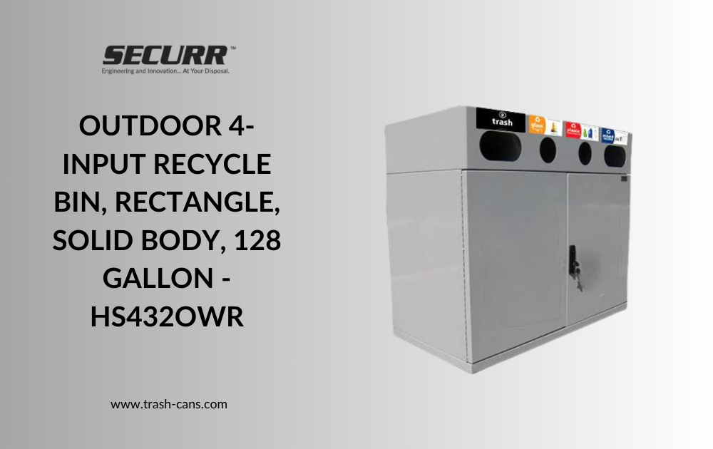 Introducing the Securr Outdoor 4-Input Recycle Bin