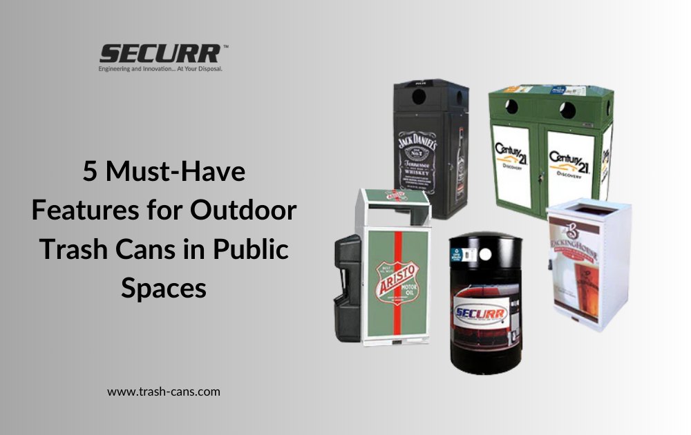 5 Must-Have Features for Outdoor Trash Cans in Public Spaces