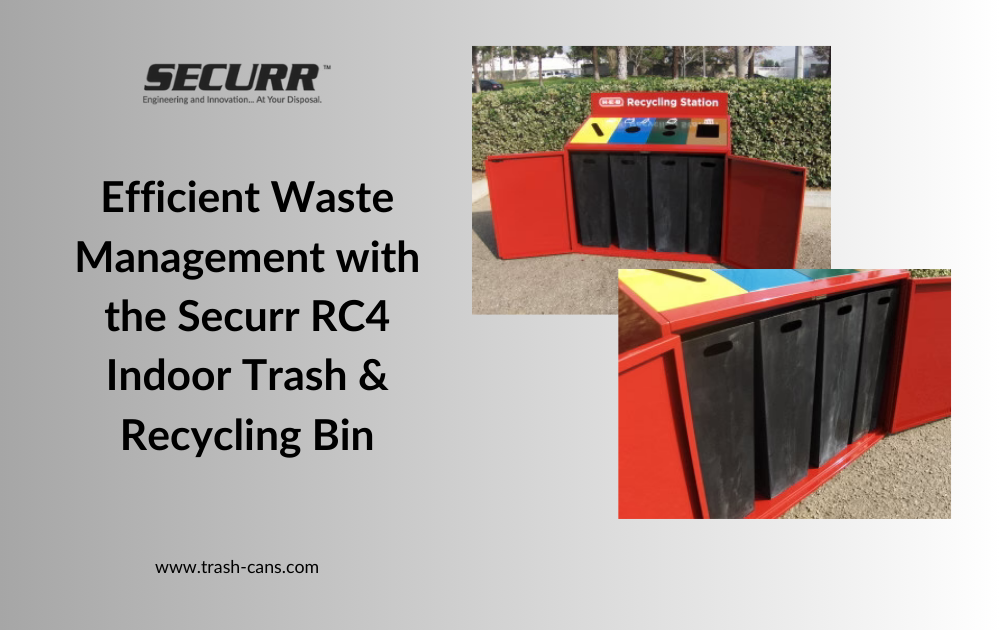 Efficient Waste Management with the Securr RC4 Indoor Trash & Recycling Bin