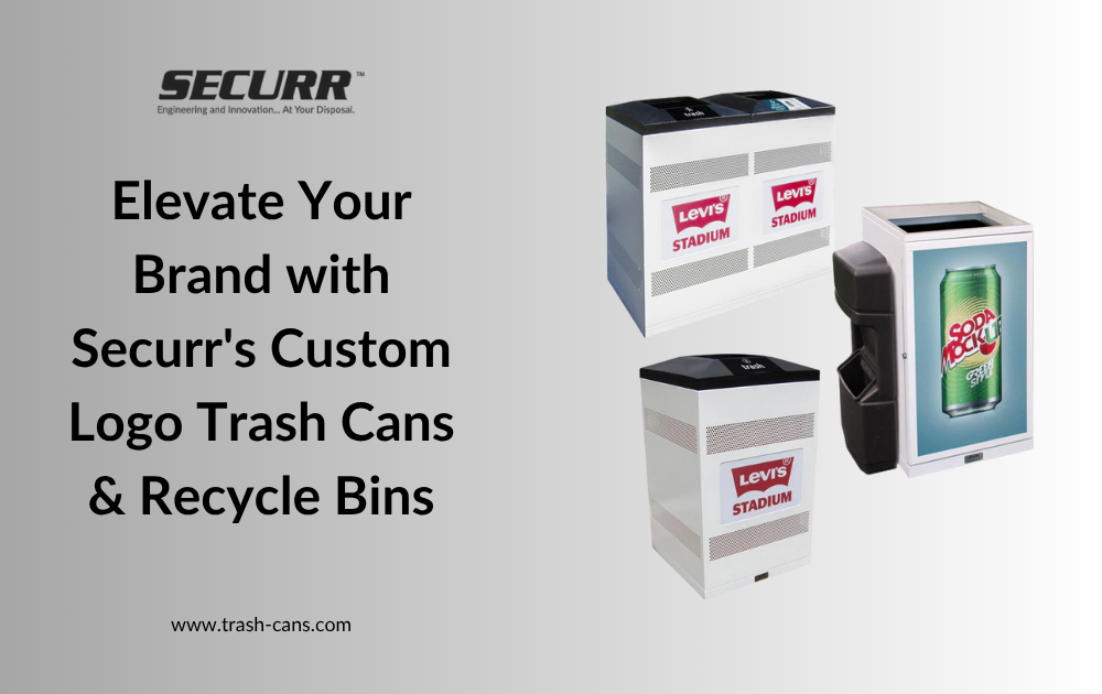 Elevate Your Brand with Securr's Custom Logo Trash Cans & Recycle Bins