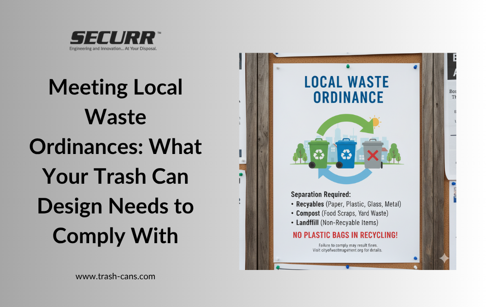 Meeting Local Waste Ordinances: What Your Trash Can Design Needs to Comply With