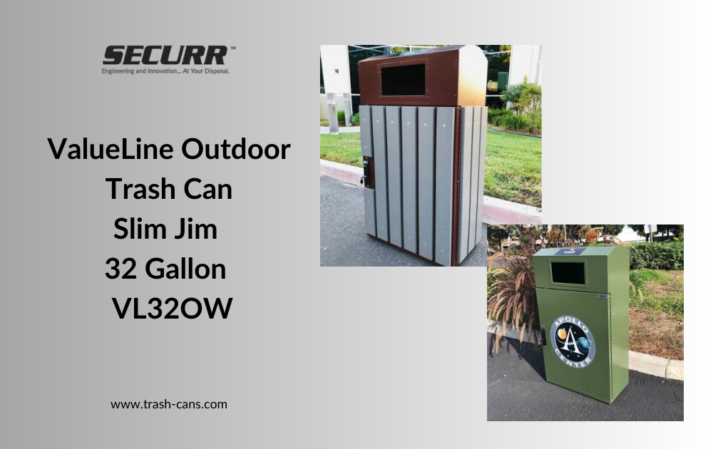 Efficient and Economical: The ValueLine Slim Jim Outdoor Trash Can