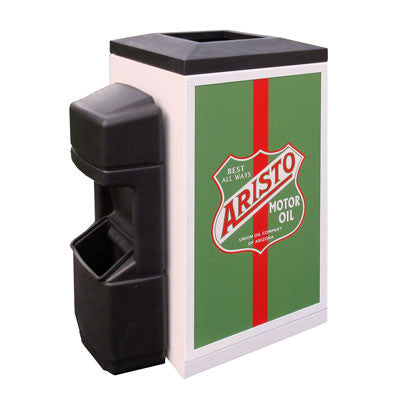 Indoor Convenience Store Advertising Trash Can, Square, 36 Gallon - FX ...