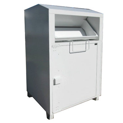 Textile / Clothing Collection Bin with Large Spring-Loaded Rotating Tray - CB14G16
