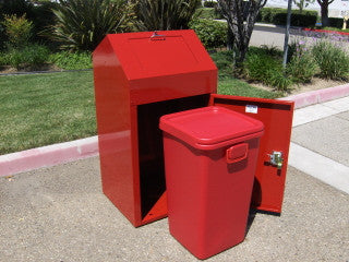 Indoor Pharmaceutical Disposal Kiosk - Square - 38 Gallons - Securr Securr Indoor Pharmaceutical Disposal Kiosk - Square - 38 Gallons - Securr Securr