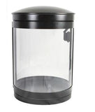 Indoor Recycle Bin, Round, DHS Compliant, Clear .093 Panels, 55 Gallon - HS55IR-CS.093