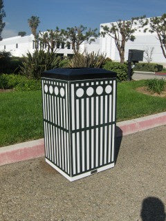 36.5 Gallons Custom Disposable Recyclable Cardboard Trash Can