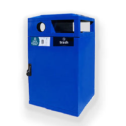 Mutlistream Double Trash Cans and Recycle Bins, 64 gals - HS64