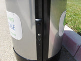 Indoor Recycle Bin, Round, DHS Compliant, Clear .093 Panels, 35 Gallon - HS35IR-CS093